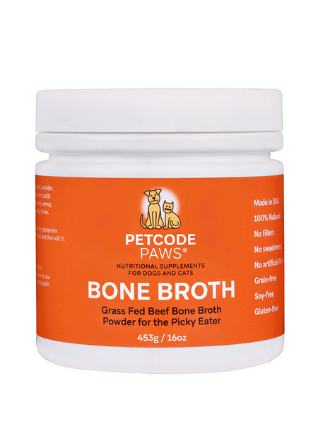 COMING SOON! Grass-Fed Beef Bone Broth Nutritional Supplement for Dogs + Cats
