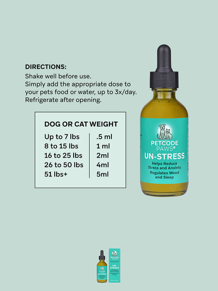 Un-Stress Anxiety Nutritional Supplement for Dogs + Cats